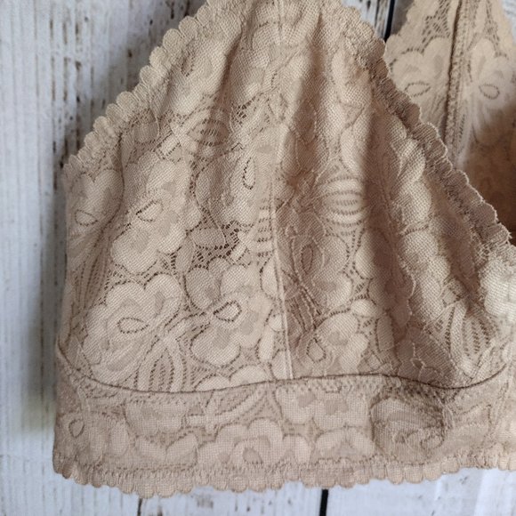 Intimately Free People | Light Tan/Latte Galloon Lace Racerback Bralette - Picture 3 of 9